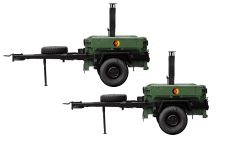 NPE Modellbau NA88301 - H0 Anhänger Feldküche FKÜ 180/72 - NVA (2 Stück)